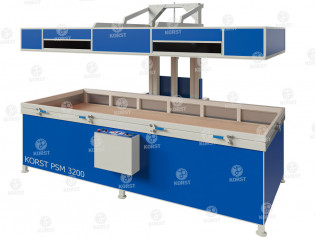 Термо-вакуумный пресс Корст PSM-3200 с подъемным столом и вертикальным подъемом термомодуля